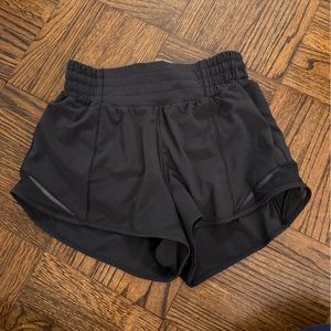 Black Lululemon hotty hot shorts